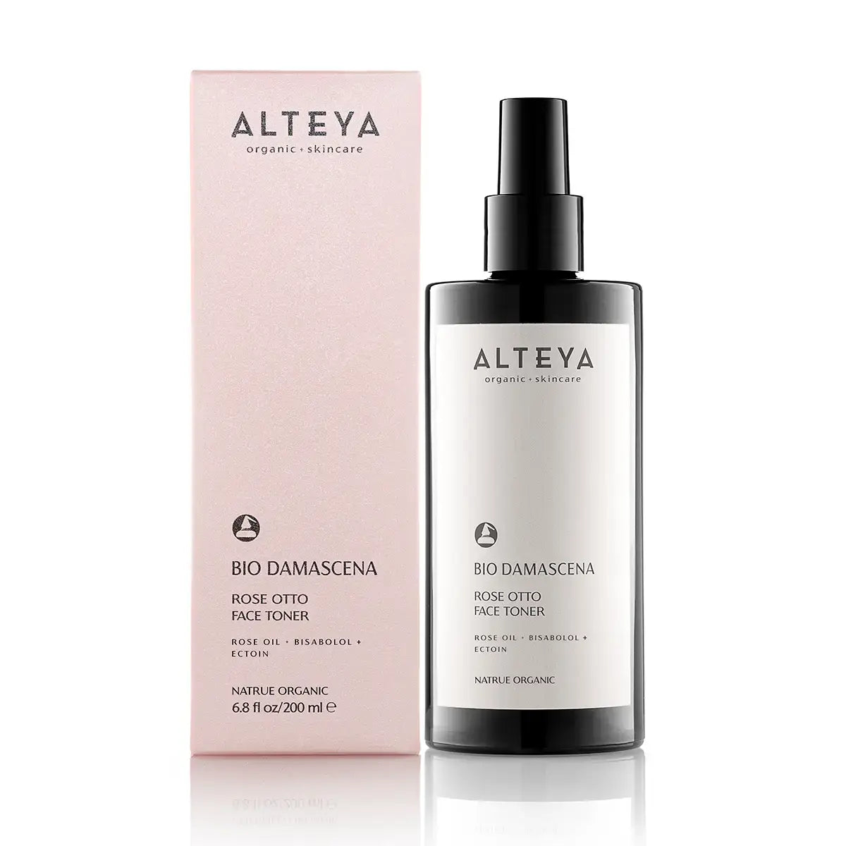 Bio Damascena Organic Rose Otto Facial Toner – Violet Glass Bottle 200ml