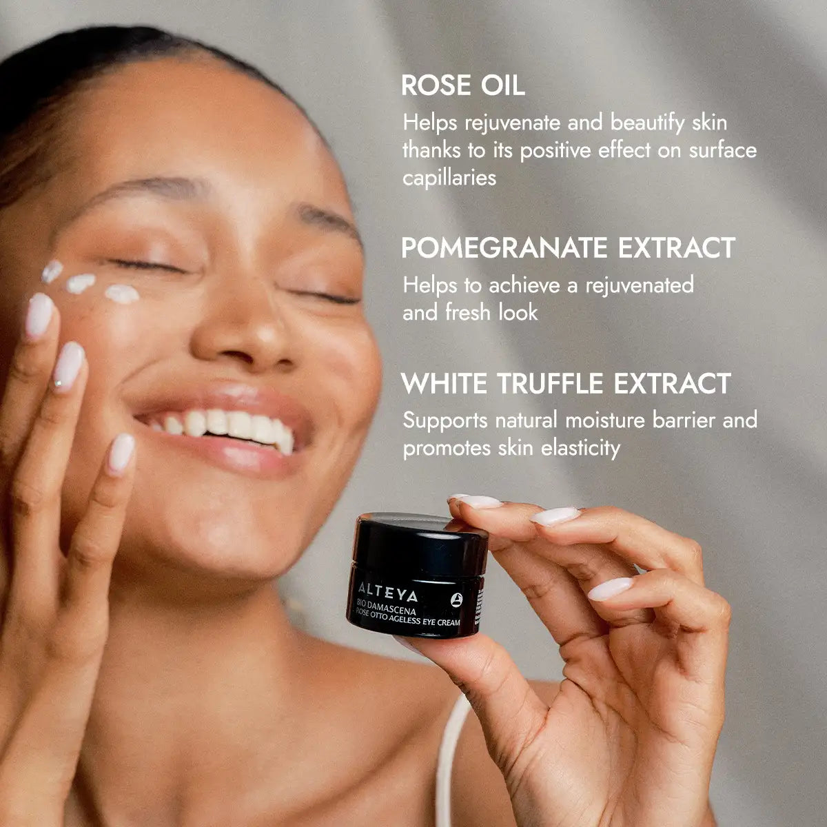 Bio Damascena Organic Ageless Rose Otto Eye Cream – 15ml