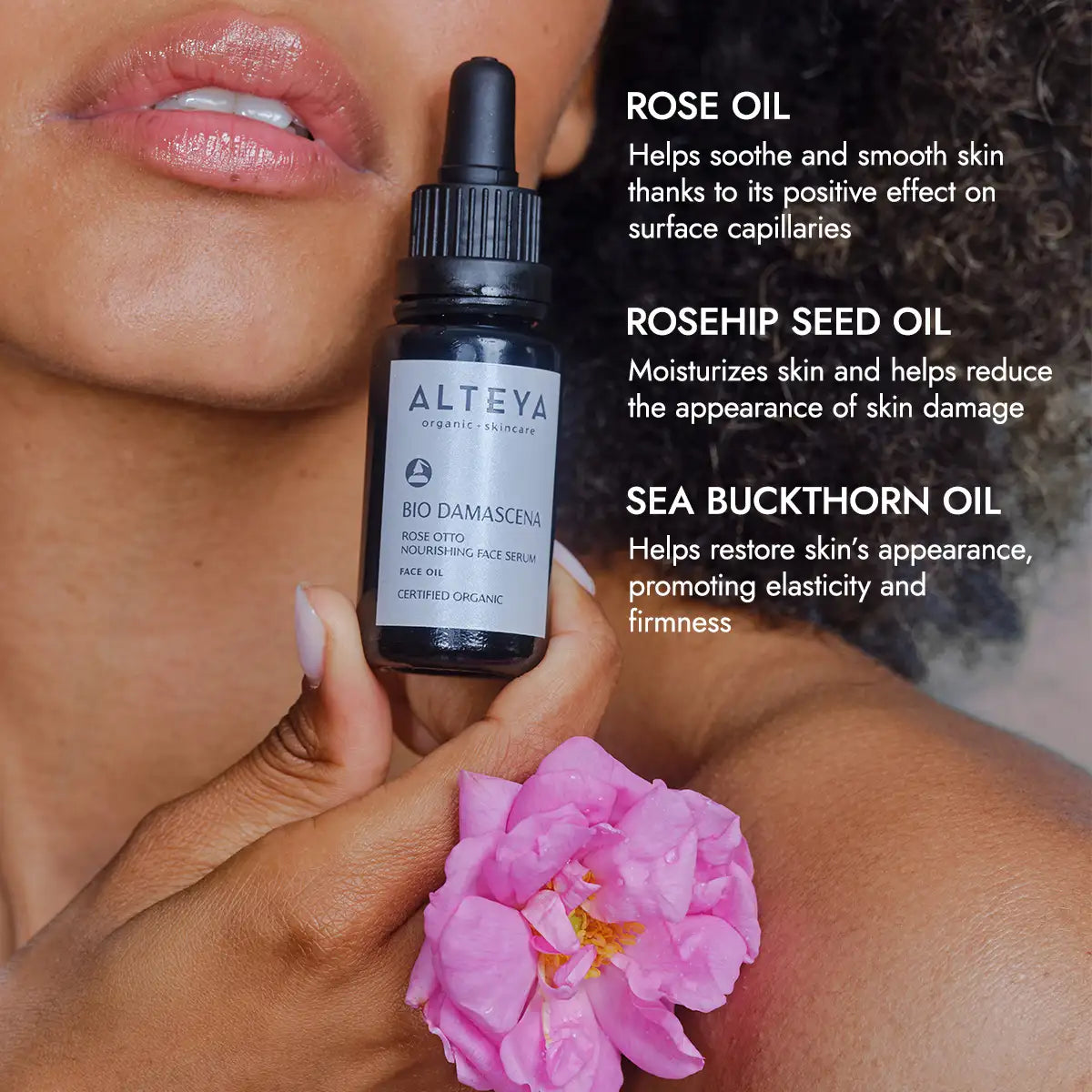 Bio Damascena Organic Rose Otto Nourishing Face Serum – 30ml