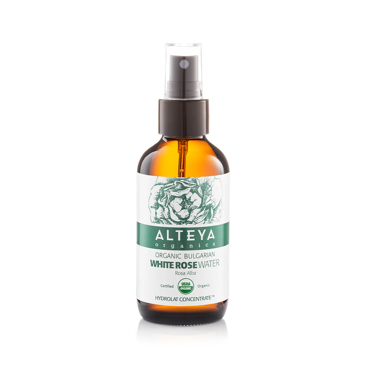 Organic Bulgarian White Rose Water Spray - Rosa Alba (100% Hydrolat)