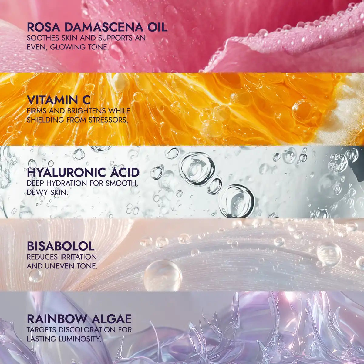 Rose Oil and Vitamin C Glow Serum Luminous Rose