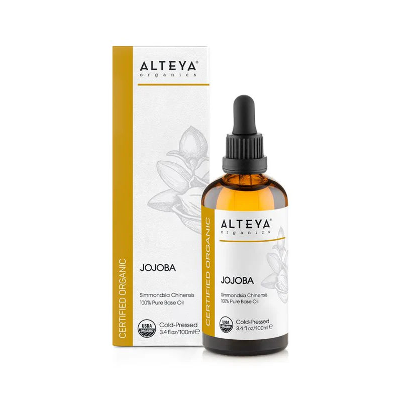 Organic Jojoba Oil – 50ml (Amber Glass with Dropper)