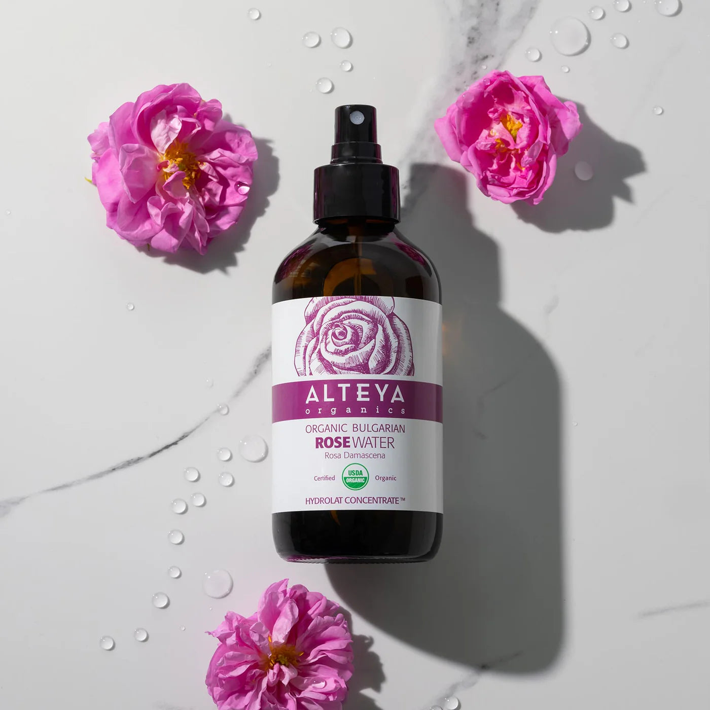 Organic Bulgarian Rose Water (100% Hydrolat)