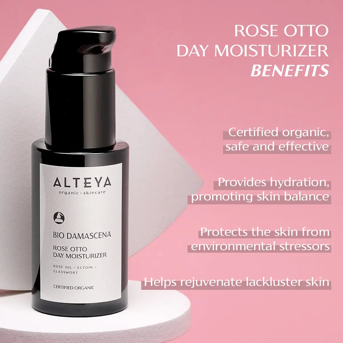 Bio Damascena Organic Rose Otto Day Moisturizer – 50ml