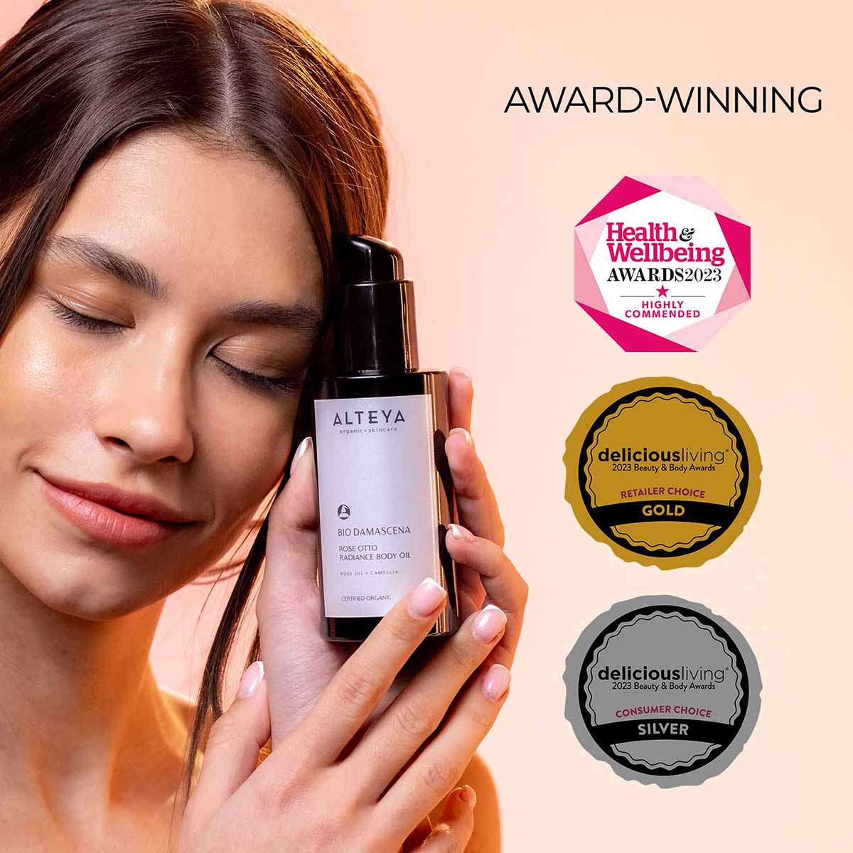 Bio Damascena Organic Rose Otto Radiance Body Oil – 100ml