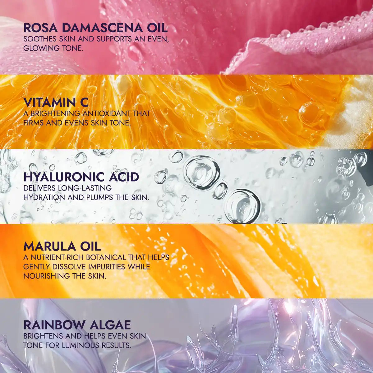 Rose Oil and Vitamin C Balancing Cleanser Luminous Rose